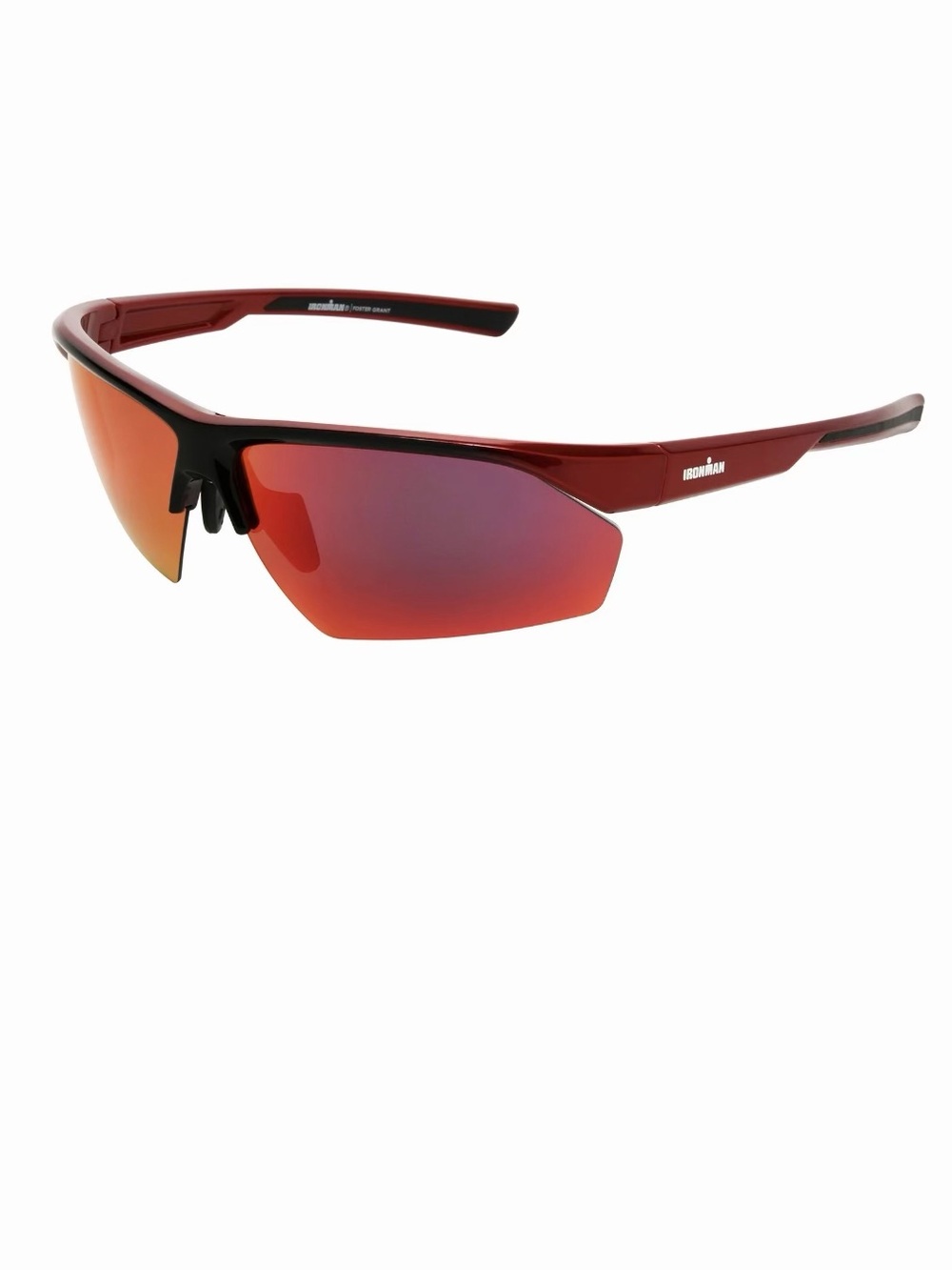 IRONMAN®  Red Tint Wraparound Polarized Sunglasses - 100% UV Protection